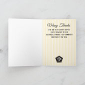 Imitate Gold Emblem Mitarbeiter der Jahreskarte Karte (Innenseite)