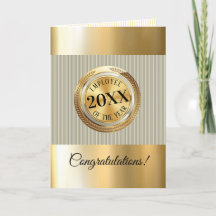 Imitate Gold Emblem Mitarbeiter der Jahreskarte
