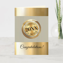 Imitate Gold Emblem Mitarbeiter der Jahreskarte Karte
