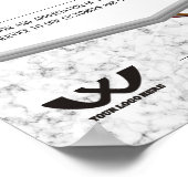 Imitate Gold Emblem Mitarbeiter der Jahresurkunde Poster (Ecke)