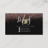 Imitate Gold Eyelashes Salon Visitenkarte (Rückseite)