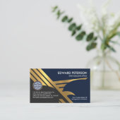 Imitate Gold Falcon Eagle Wings Startup Courier Visitenkarte (Stehend Vorderseite)