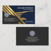 Imitate Gold Falcon Eagle Wings Startup Courier Visitenkarte (Vorne/Hinten)