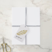 Imitate Gold Feather Gift Tags Geschenkanhänger (Mit Garn)