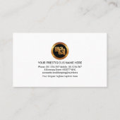 Imitate Gold-Finanzzahlen-Wave Visitenkarte (Rückseite)