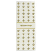 Imitate Gold FleurDeLis auf Elfenbein Geschenktüte Für Weinflaschen (Rückseite)