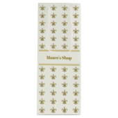 Imitate Gold FleurDeLis auf Elfenbein Geschenktüte Für Weinflaschen (Vorderseite)