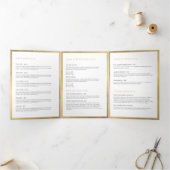 Imitate Gold Floral Luxe Salon Broschüre (Innenseite)