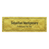 Imitate Gold Fohlen Gerahmte Berufliche Namensmark Namenschild (Vorderseite)