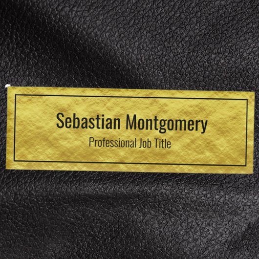 Imitate Gold Fohlen Gerahmte Berufliche Namensmark Namenschild