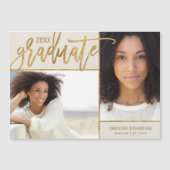 Imitate Gold Foil 2 Foto Abschluss Ankündigung (Vorderseite)