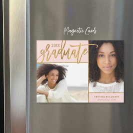 Imitate Gold Foil 2 Foto Abschluss Ankündigung