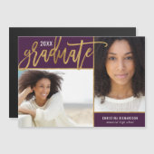 Imitate Gold Foil 2 Foto Abschluss Ankündigung (Vorne/Hinten)