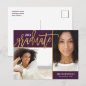 Imitate Gold Foil 2 Foto Abschluss Ankündigung Pos (Vorne/Hinten)