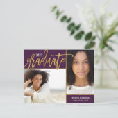 Imitate Gold Foil 2 Foto Abschluss Ankündigung Pos (Stehend Vorderseite)