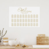 Imitate Gold Foil 30 Tische Hochzeitskarte Poster (Küche)