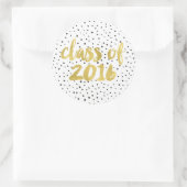 Imitate Gold Foil Abschluss Runder Aufkleber (Tasche)