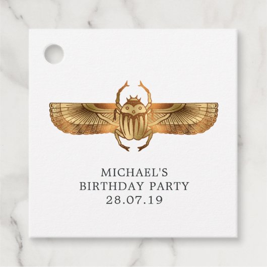 Imitate Gold Foil ägyptisches Party Geschenkanhänger (Vorderseite)