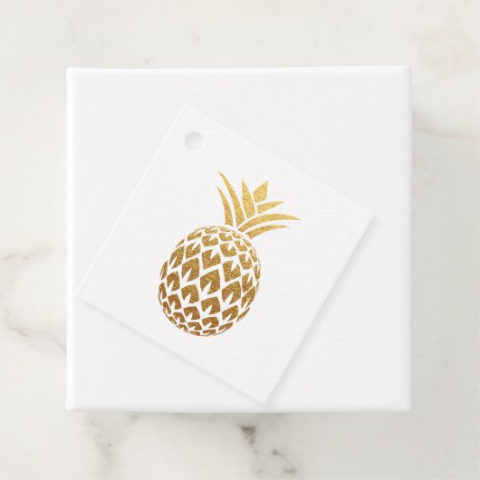 Imitate Gold Foil Ananas Event Planner Geschenkanhänger (Beispiel)