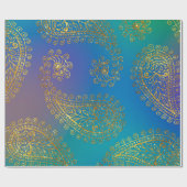 Imitate Gold Foil Arabian Bollywood Geschenkpapier (Flach)