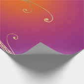 Imitate Gold Foil Arabian Bollywood Geschenkpapier (Ecke)