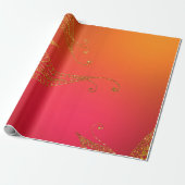Imitate Gold Foil Arabian Bollywood Geschenkpapier (Ungerollt)
