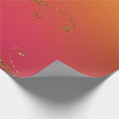 Imitate Gold Foil Arabian Bollywood Geschenkpapier (Ecke)