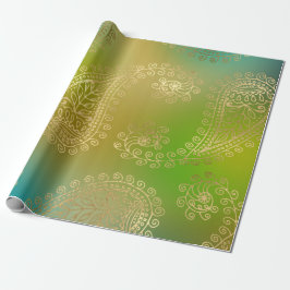 Imitate Gold Foil Arabian Muster Geschenkpapier
