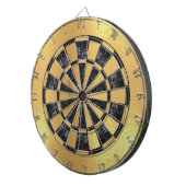 Imitate Gold Foil Black Marble Imitate Metallisch Dartscheibe (Vorderseite rechts)