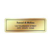 Imitate Gold Foil Blue Wedding (Vorne)