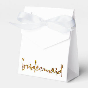 Imitate Gold Foil Bridesmaid Geschenkschachtel