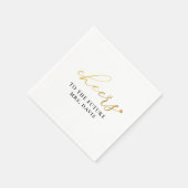 Imitate Gold Foil Cheers Future Mrs. Brautparty Serviette (Ecke)