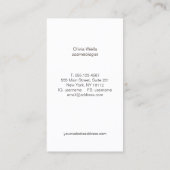 Imitate Gold Foil Circles und Confetti Muster Visitenkarte (Rückseite)