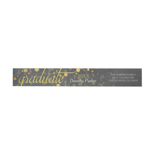 Imitate Gold Foil Confetti Abschluss (Person)
