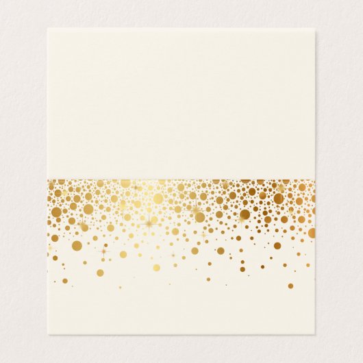 Imitate Gold Foil Confetti Dots | Elfenbeinküste V (Außenseite Aufgefaltet)