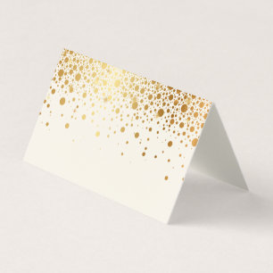 Imitate Gold Foil Confetti Dots Elfenbeinküste V