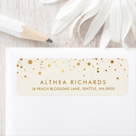 Imitate Gold Foil Confetti Dots | Elfenbeinküste V (Insitu)