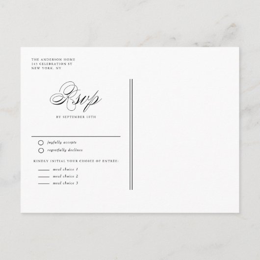 Imitate Gold Foil Confetti Dots Hochzeit Einladungspostkarte (Rückseite)