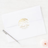 Imitate Gold Foil Confetti Dots Hochzeit Vielen Da Runder Aufkleber (Umschlag)