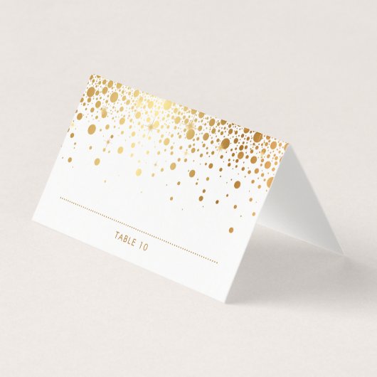Imitate Gold Foil Confetti Dots Hochzeiten Platzka (Vorderseite)