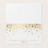 Imitate Gold Foil Confetti Dots Hochzeiten Platzka (Außenseite Aufgefaltet)