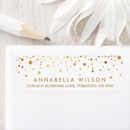 Imitate Gold Foil Confetti Dots Modern (Insitu)