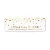 Imitate Gold Foil Confetti Dots Modern (Vorne)