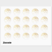 Imitate Gold Foil Confetti Dots Sticker I (Blatt)