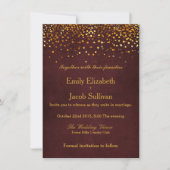 Imitate Gold Foil Confetti Elegant Wedding Rett D Save The Date (Vorderseite)