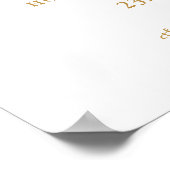 Imitate Gold Foil Confetti Kinderdusche Begrüßungs Poster (Ecke)