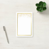 Imitate Gold Foil Confetti Notepad Post-it Klebezettel (Büro)