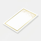 Imitate Gold Foil Confetti Notepad Post-it Klebezettel (angewinkelt)