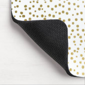 Imitate Gold Foil Confetti Polka Dots Muster Mousepad (Ecke)