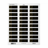 Imitate Gold Foil Countdown Neujahrsadresse (Vorne)